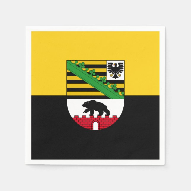 Flag of Saxony-Anhalt Paper Napkins (Front)
