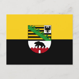 Flag of Saxony-Anhalt Postcard