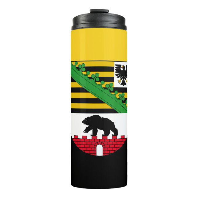 Flag of Saxony-Anhalt Thermal Tumbler (Front)