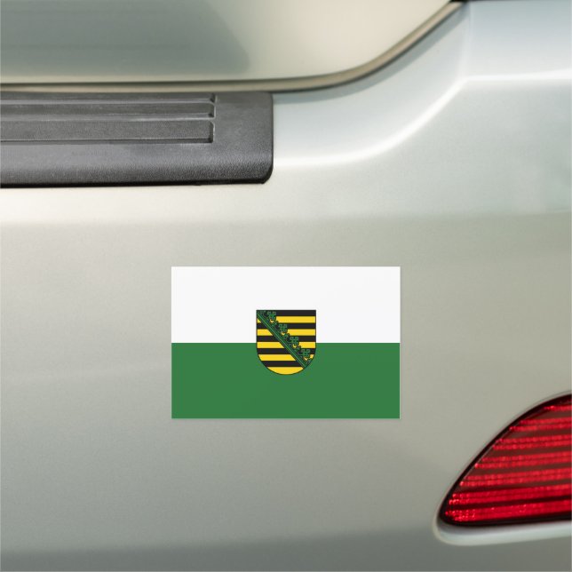 Flag of Saxony Car Magnet (In Situ)