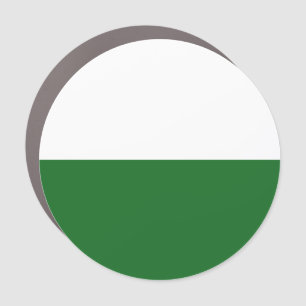 Flag of Saxony Car Magnet