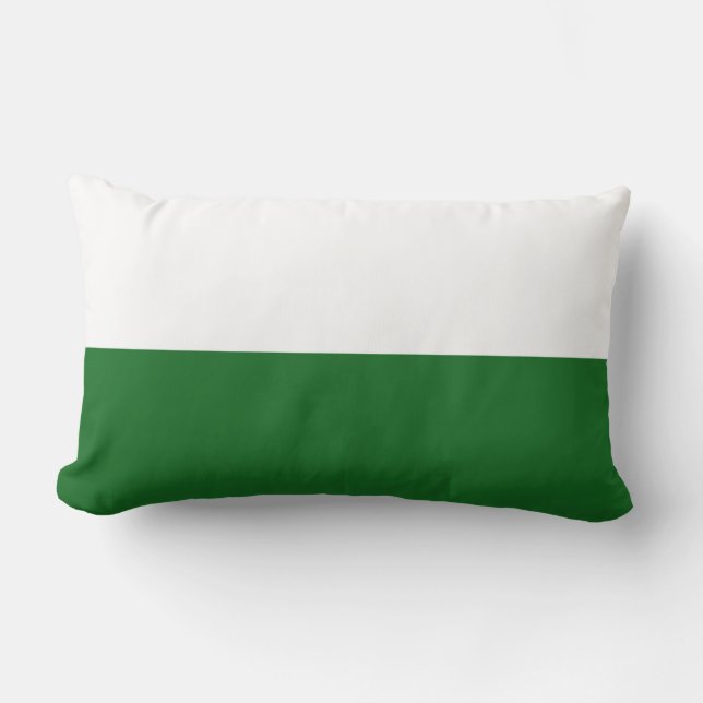 Flag of Saxony (German State) Lumbar Pillow (Front)