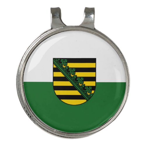 Flag of Saxony Golf Hat Clip