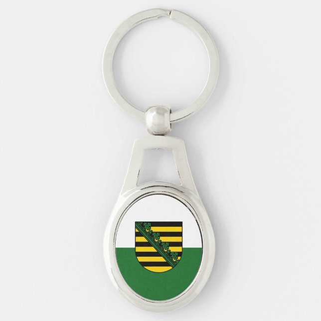 Flag of Saxony Keychain (Front)