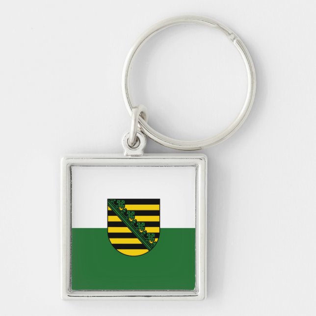 Flag of Saxony Keychain (Front)