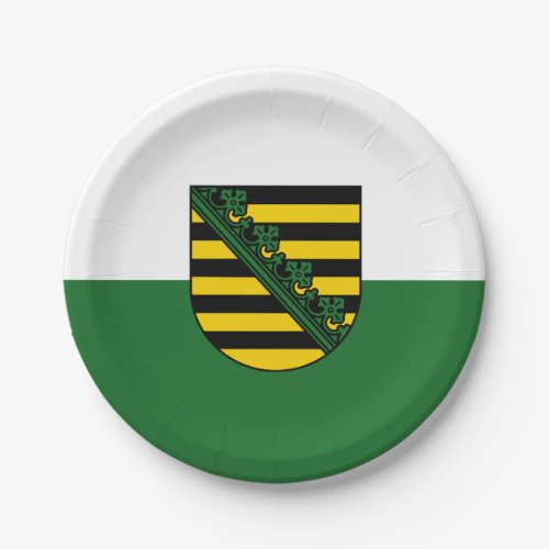 Flag of Saxony Paper Plates