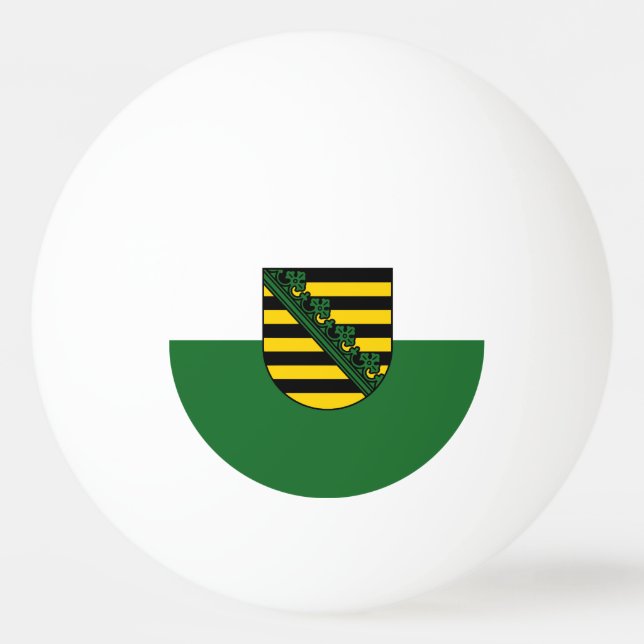 Flag of Saxony Ping Pong Ball (Front)