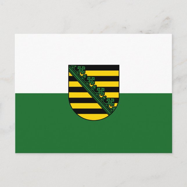 Flag of Saxony Postcard (Front)