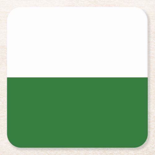 Flag of Saxony Square Paper Coaster