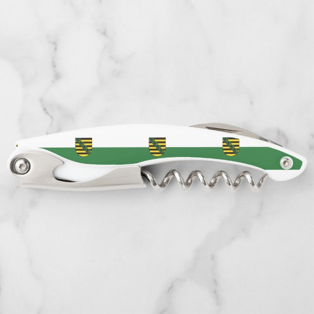 Flag of Saxony Waiter's Corkscrew (Front)
