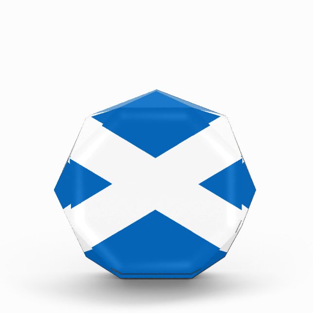 Flag of Scotland - Bratach na h-Alba Acrylic Award (Front)