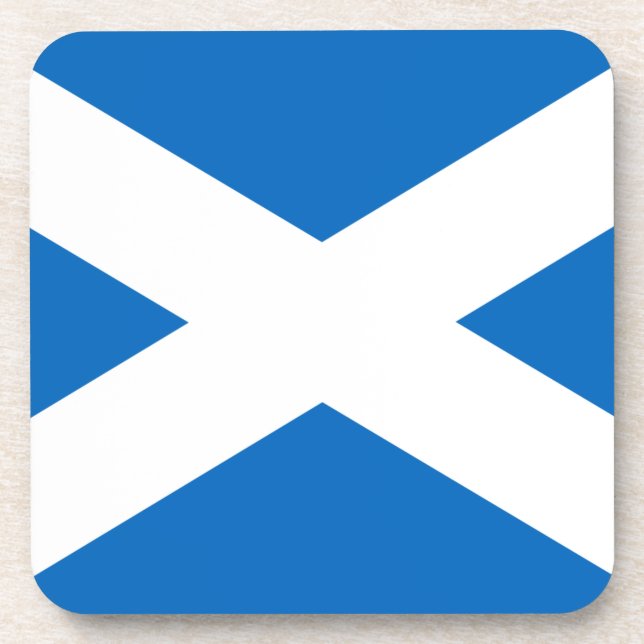 Flag of Scotland - Bratach na h-Alba Drink Coaster (Front)
