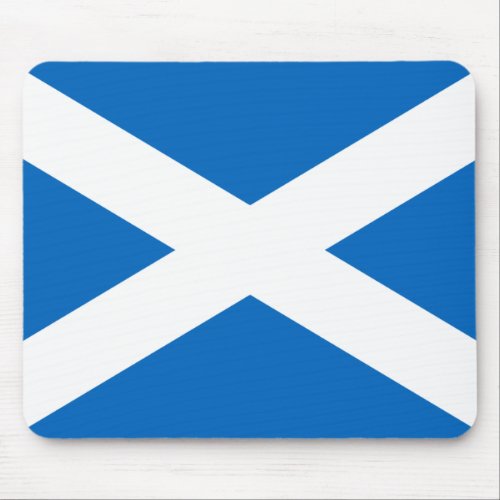 Flag of Scotland _ Bratach na h_Alba Mouse Pad