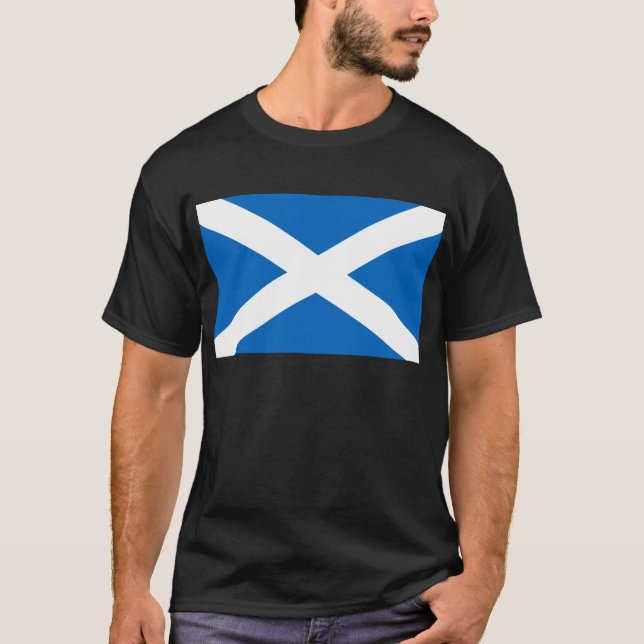 Flag of Scotland - Bratach na h-Alba T-Shirt (Front)