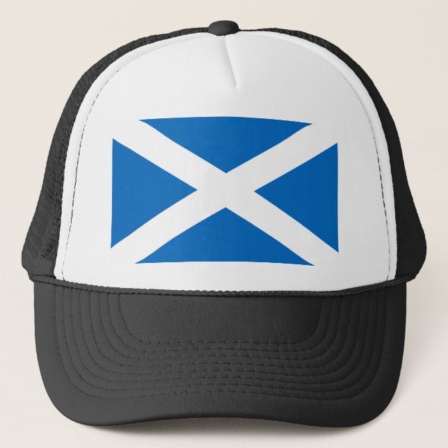 Flag of Scotland - Bratach na h-Alba Trucker Hat (Front)