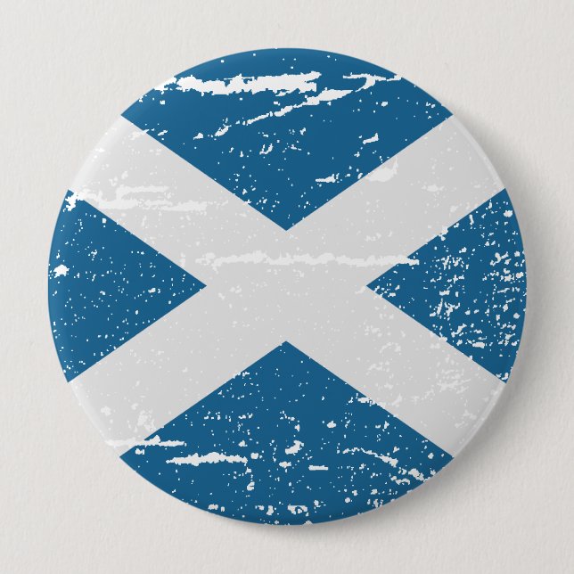FLAG OF SCOTLAND BUTTON (Front)