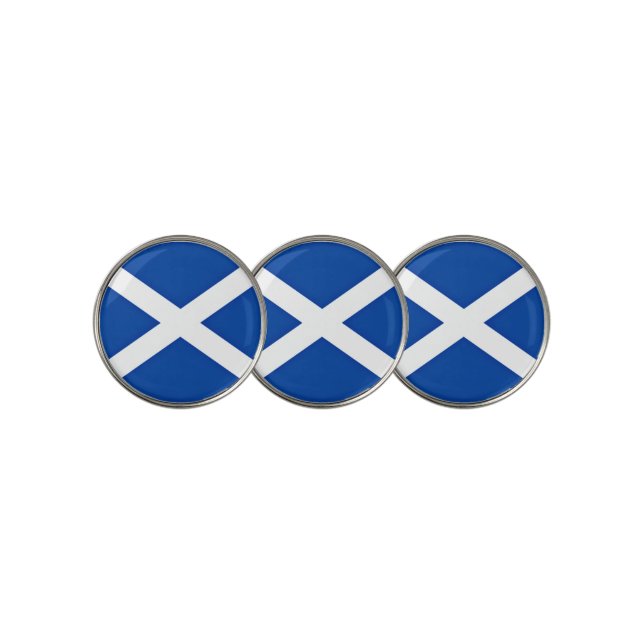 Flag of Scotland Golf Ball Marker (3 Up)