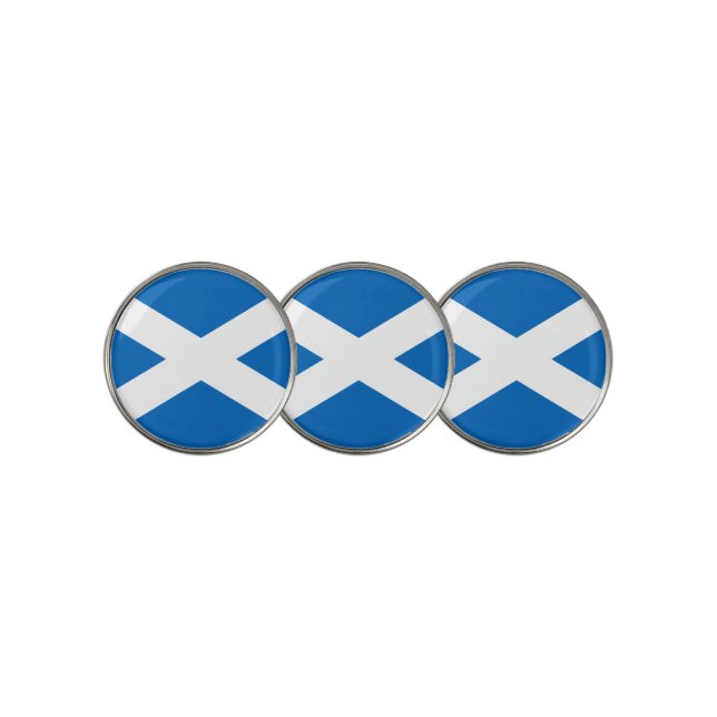 Flag of Scotland Golf Ball Marker (3 Up)