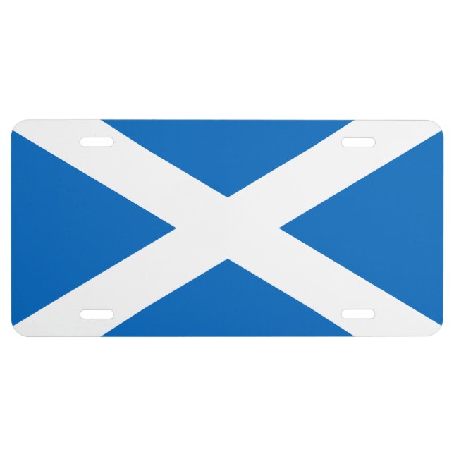Flag of Scotland License Plate (Front)