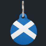 Flag of Scotland Pet ID Tag<br><div class="desc">Official Scotland flag on prints,  phone cases and more than 200 other great gifts. Browse our store to discover more awesome products with this design!</div>