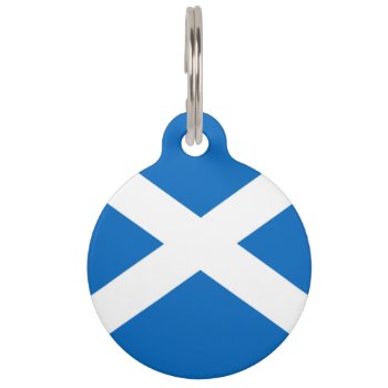 Flag Of Scotland Pet Id Tag by FlagGallery at Zazzle