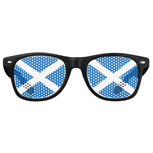 Flag of Scotland Retro Sunglasses (Front)