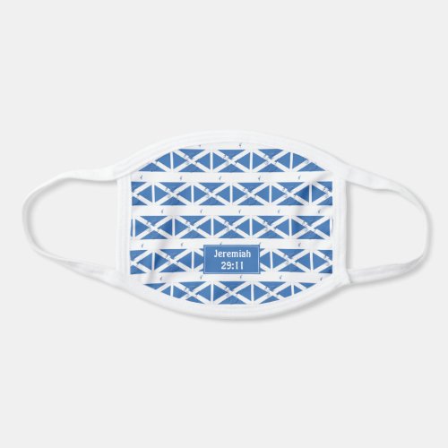 FLAG OF SCOTLAND  Saltire CUSTOMIZABLE TEXT F Face Mask