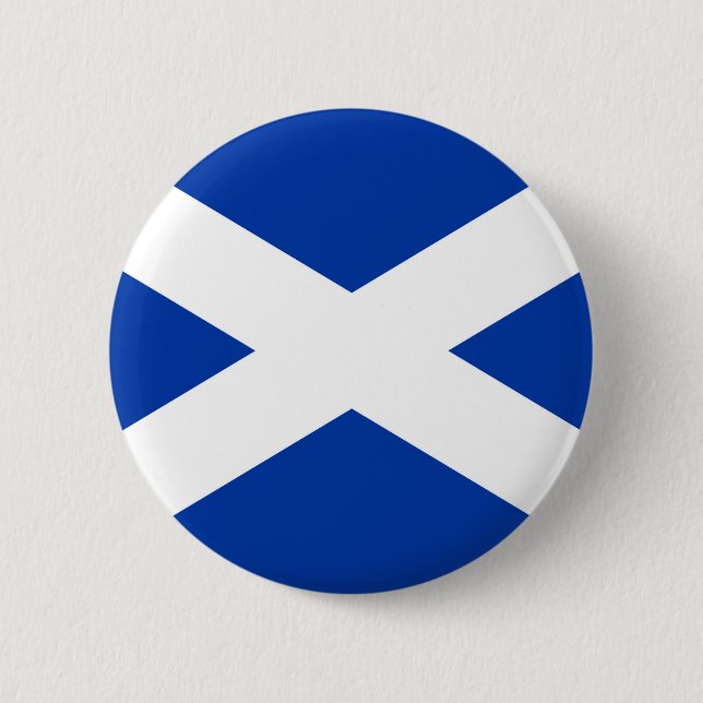 Flag of Scotland Saltire - High Quality Image Button (Front)