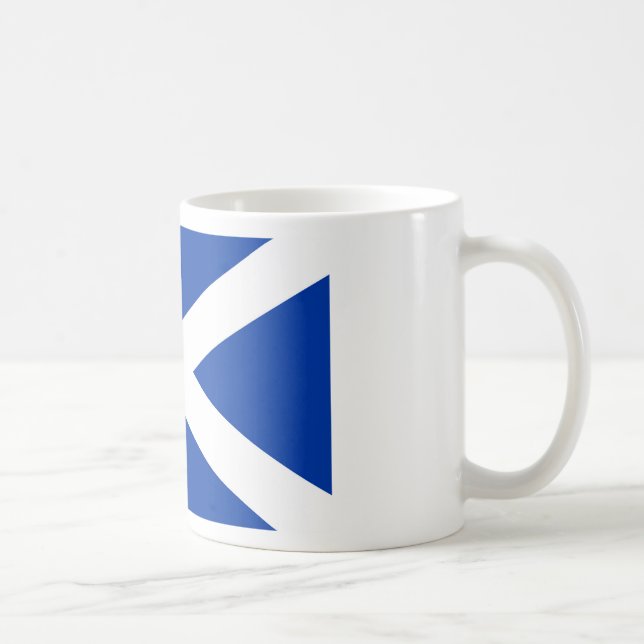 Flag of Scotland Saltire - High Quality Image Coffee Mug (Right)