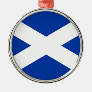 Flag of Scotland Saltire - High Quality Image Metal Ornament