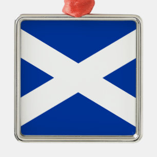 Flag of Scotland Saltire - High Quality Image Metal Ornament