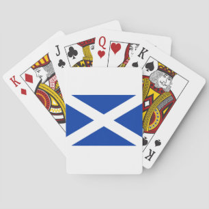 Flag of Scotland Saltire - High Quality Image Poker Cards