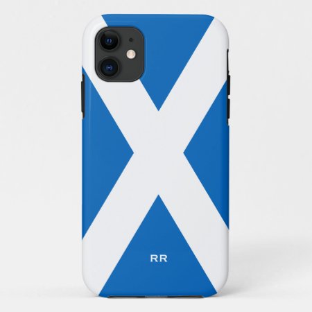 Flag Of Scotland Saltire White On Blue St Andrews Iphone 11 Case