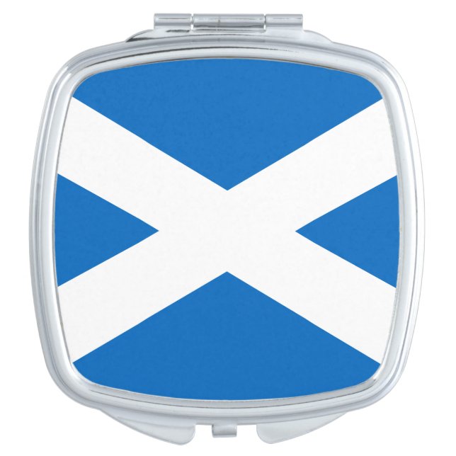 Flag of Scotland Square Compact Mirror (Front)
