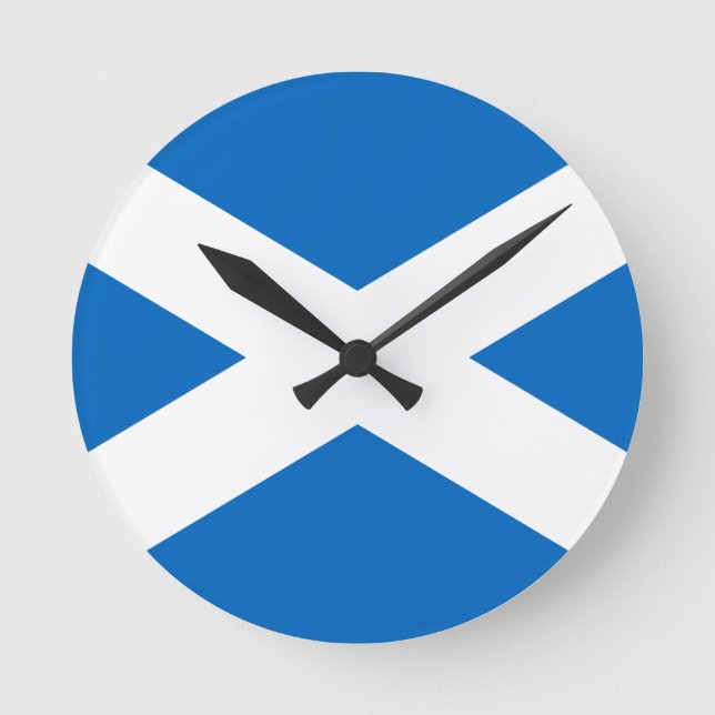 Flag of Scotland Wall Clock (Front)