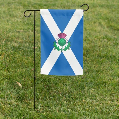 Flag of Scotland with Thistle superimposed