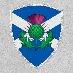 Flag of Scotland with Thistle superimposed Patch