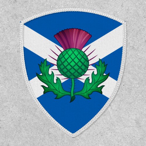 Flag of Scotland with Thistle superimposed Patch