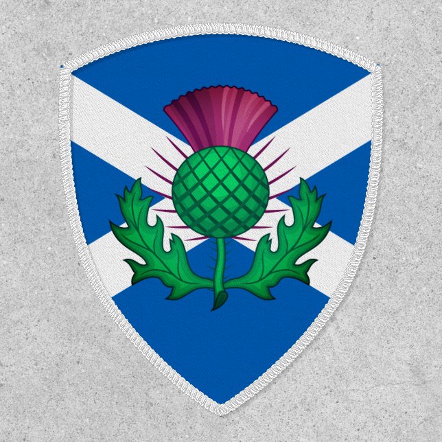 Flag of Scotland with Thistle superimposed Patch (Front)