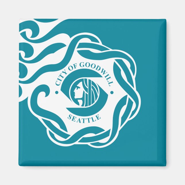 Flag of Seattle (Washington) Magnet (Front)