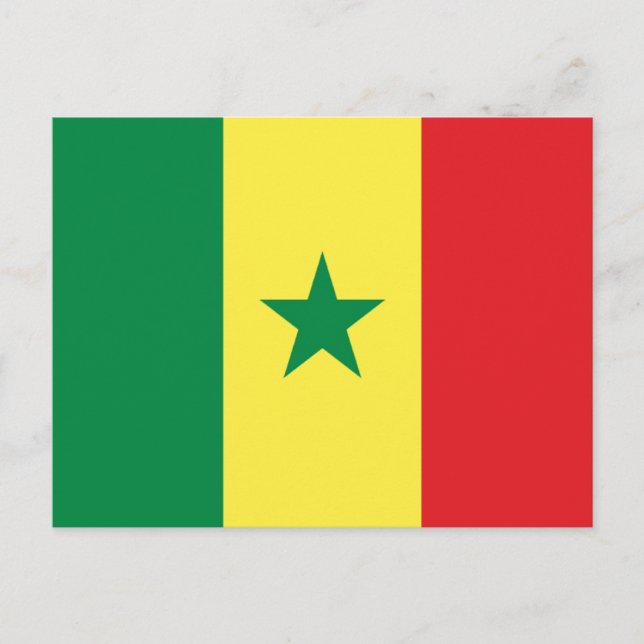 Flag of Senegal Postcard (Front)