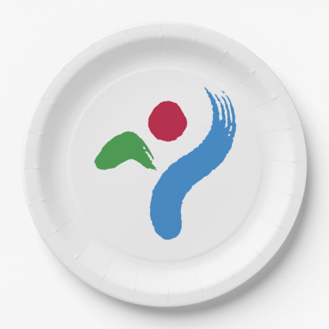 Flag of Seoul (South Korea) Paper Plates (Front)