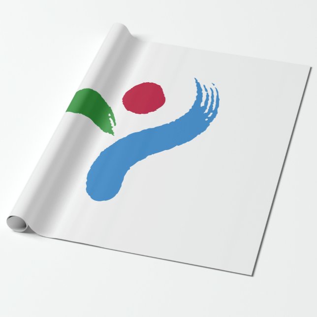 Flag of Seoul (South Korea) Wrapping Paper (Unrolled)