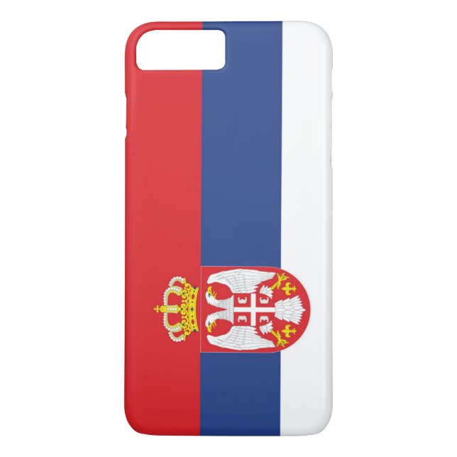 Flag of Serbia Case-Mate iPhone Case (Back)