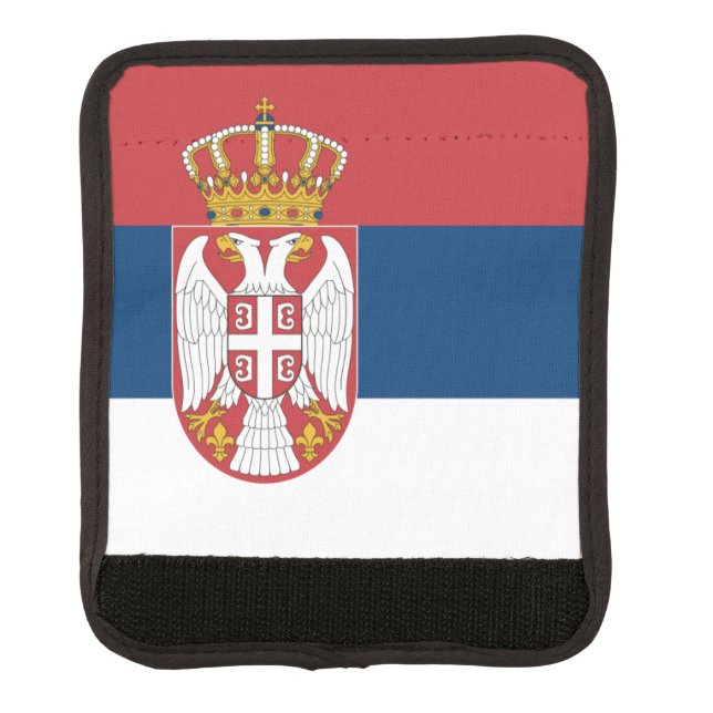 Flag of Serbia Luggage Handle Wrap (Front)