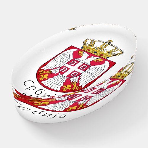 Flag of Serbia Paperweight