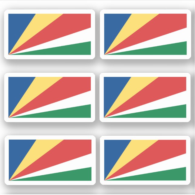 Flag of Seychelles - a collection Sticker (Front)