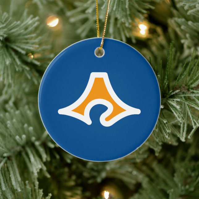 Flag of Shizuoka Prefecture, Japan Ceramic Ornament (Tree)