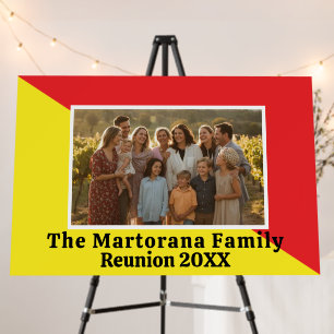 Flag of Sicily Custom Photo Horizontal Foam Board