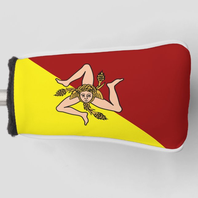 Flag of Sicily (Italy)  Golf Head Cover (Front)